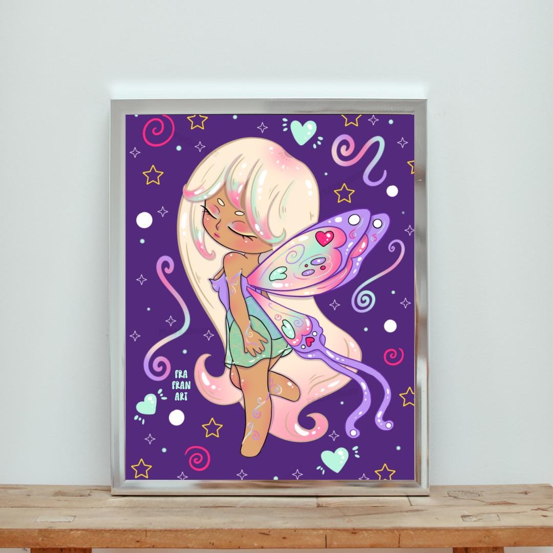 Magical Fairy Art Print, Fantasy Wall Decor (8x10) - Etsy