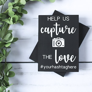 Help Us Capture the Love Wedding Hashtag Wood Sign | Hashtag Wedding Sign | Custom Instagram Sign | Wedding Reception Decorations