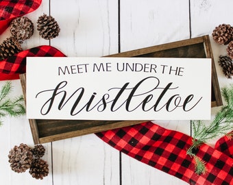 Christmas Wood Sign | Jingle All the Way | Meet Me Under the Mistletoe | Candy Cane Company | Merriest Christmas | Christmas Decor