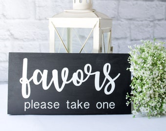 Favors Sign | Wedding Favors | Favors please take one | Wedding Favors Sign | Baby Shower Favors | Favor Sign | Wedding Table Decor