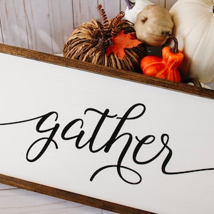 Fall Signs | Fall Decor | Thankful Sign | Gather Sign | Pumpkin Pies Sign | Fall Sign | Autumn Sign | Fall Wood Signs | Fall Wood Decor