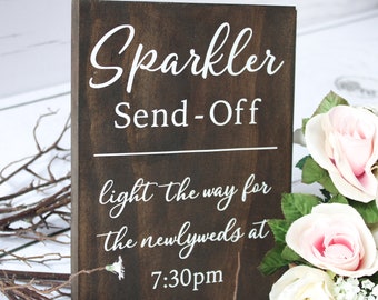 Sparklers Send Off Sign | Wedding Sparklers Sign | Wedding Reception Signs | Wedding Reception Decor | Sparklers Sign for Wedding