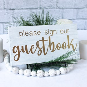 Please Sign Our Guestbook Sign | Wedding Guestbook Table Wood Sign | Wedding Please Sign Our Guest Book | Rustic Wedding Wood Sign