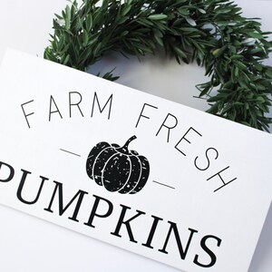Fall Decor | Fall Wood Signs | Thanksgiving Decor | Farm Fresh Pumpkins | In All Things Give Thanks | Thankful Fall Sign | Home Pumpkin Sign