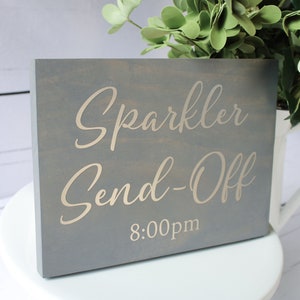 Sparklers for Wedding Send Off Sign | Wedding Sparklers Sign | Sparkler Send Off Wedding Sign | Wedding Reception Decor | Wedding Wood Sign