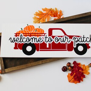 Fall Decor / Fall Signs / Football and Fall Yall Sign / Gather Sign / Benvenuti nel nostro Patch Sign / Fall in Love Sign / Fall Wood Signs immagine 4