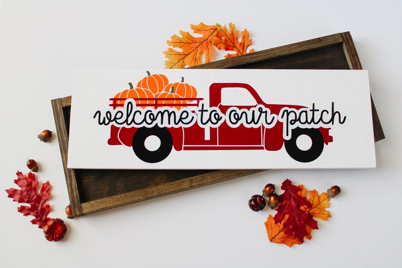 Fall Decor / Fall Signs / Football and Fall Yall Sign / Gather Sign / Benvenuti nel nostro Patch Sign / Fall in Love Sign / Fall Wood Signs immagine 4