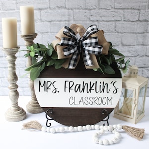 Teacher Gifts | Teacher Gifts Personalized | Teacher Door Sign | Teacher Sign | Teacher Christmas Gifts | Teacher Sign for Classroom