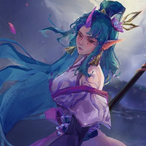 Spirit Blossom Soraka - 5&quot;x7&quot; and 11&quot;x7&quot; lol print
