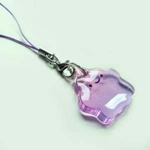 Ditto Charm | 1&quot; Double-sided Translucent Gradient Epoxy Keychain