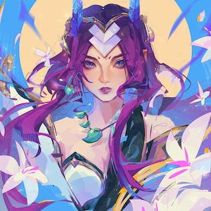 Spirit Blossom Irelia - 5&quot;x7&quot; and 11&quot;x8.5&quot; league print