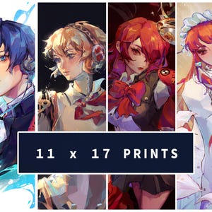 11x17 Makoto, Aigis, Mitsuru, Chidori | Persona 3 Reload Posters
