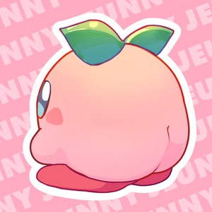 Kirbass Sticker | kirby double cheeked up