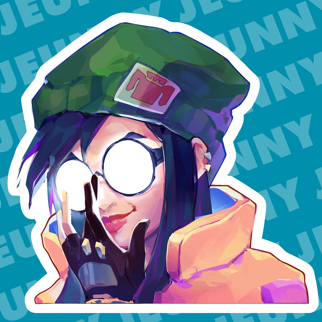 Killjoy Anime Glasses Meme Sticker Valorant Etsy