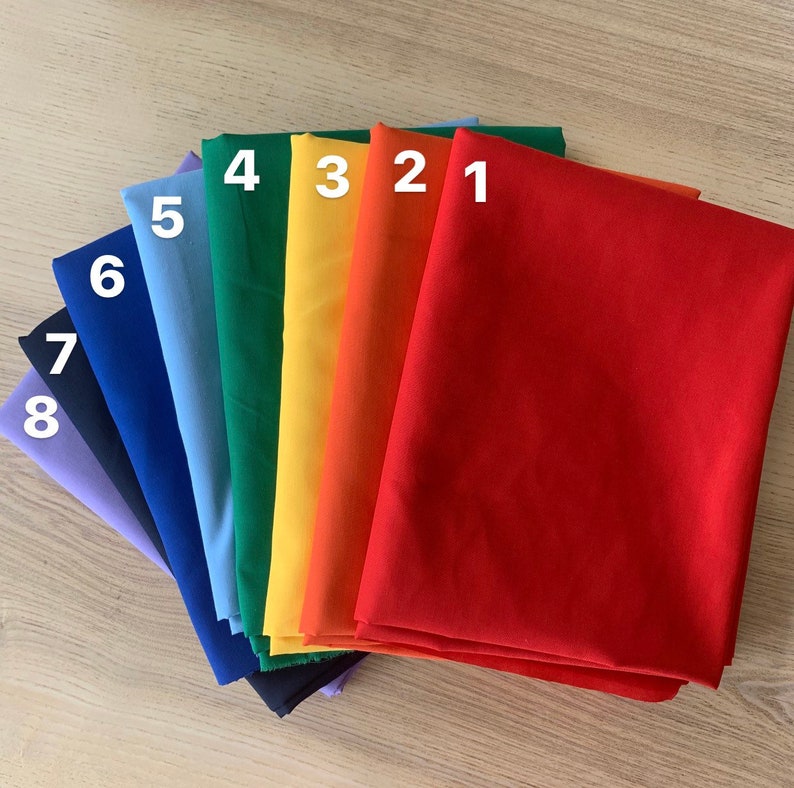 60 Wide Solid Cotton Poly Broadcloth Fabric Great for Face Etsy