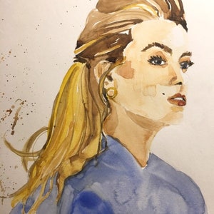 Salon Updo Original Hair Watercolor
