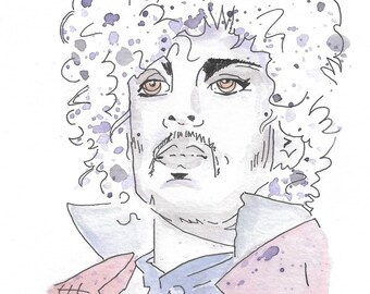 Prince, Purple Rain, Watercolor Print