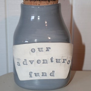 Money jar, piggy bank, customizable savings jars with cork top, any color, any saying, swear jar, MADE TO ORDER image 8