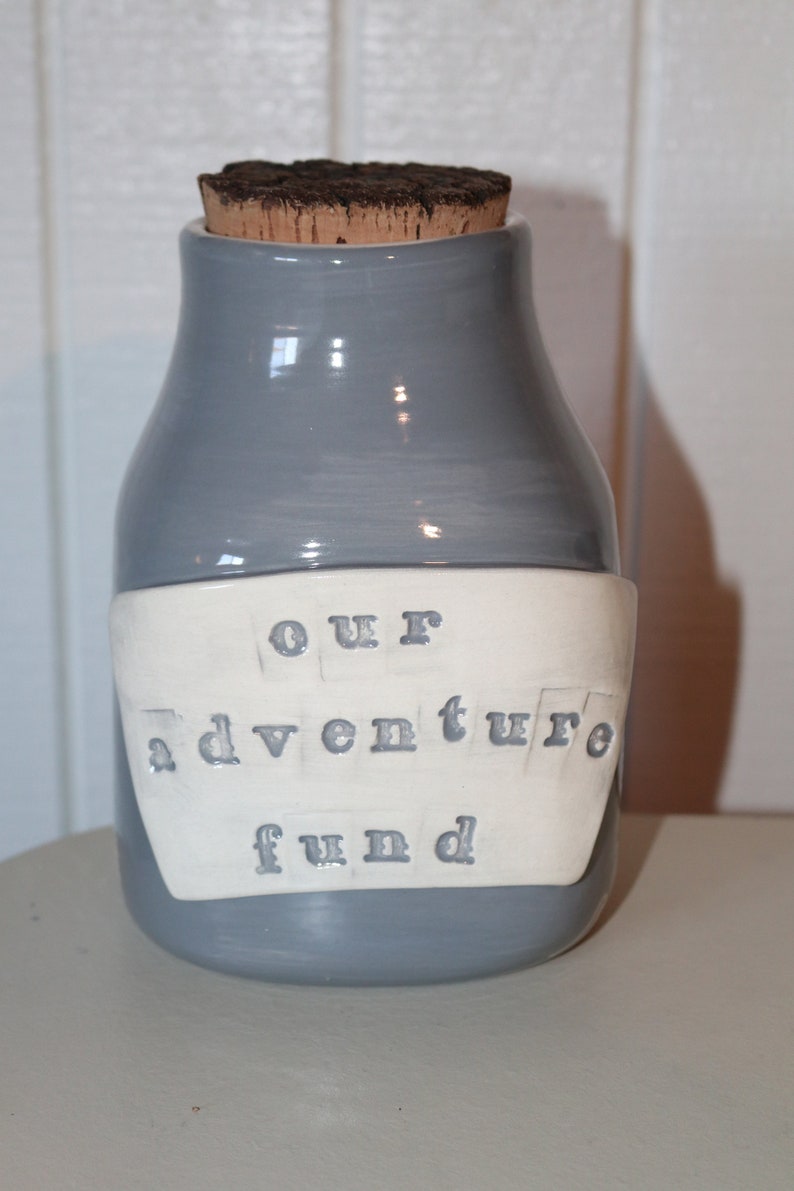 Money jar, piggy bank, customizable savings jars with cork top, any color, any saying, swear jar, MADE TO ORDER image 8