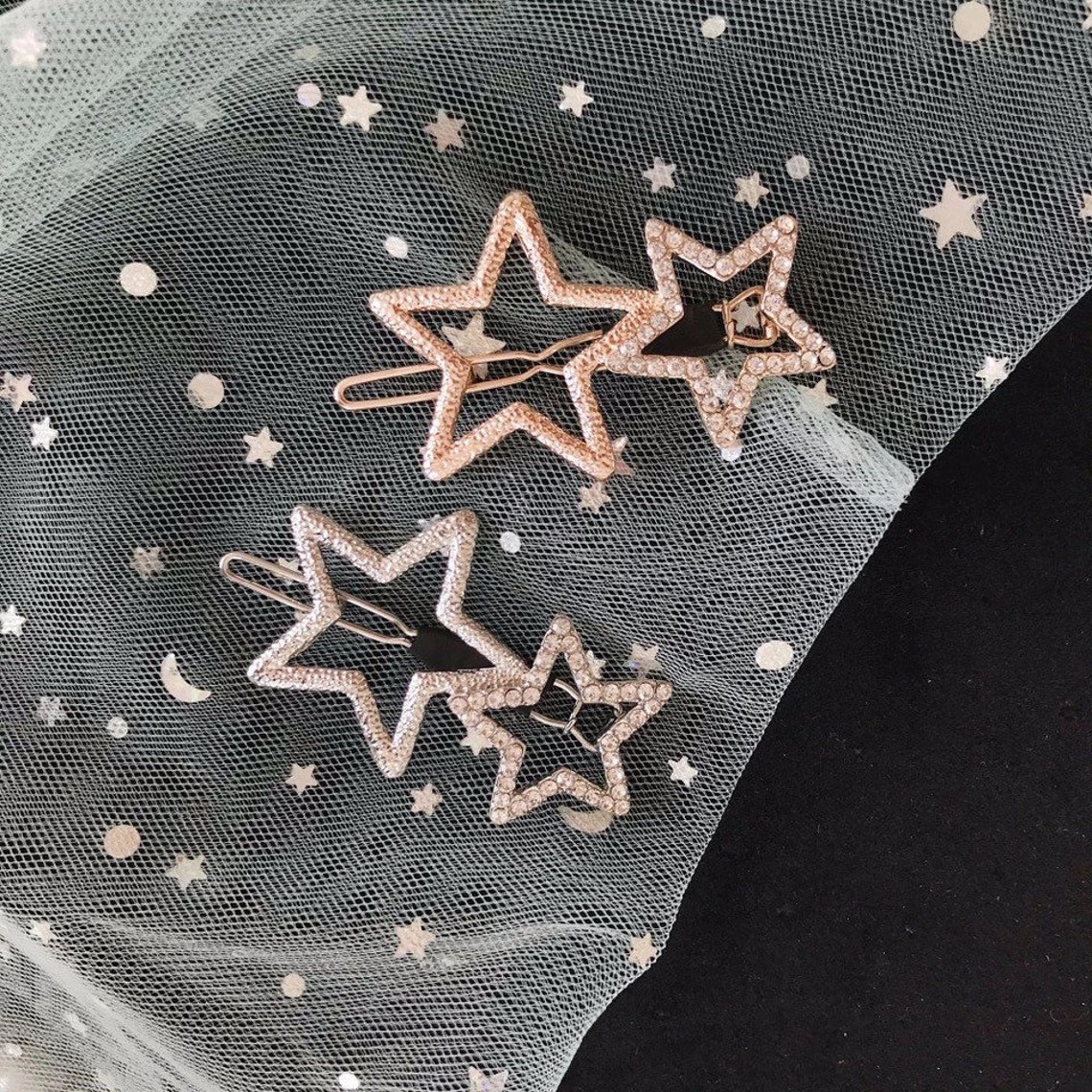 star hair clips