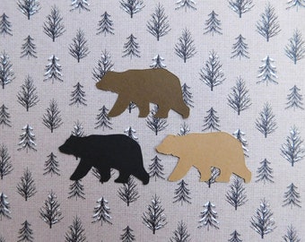 Reversible Striped Bears Bear Die-cuts From Modern Blue Striped Quilt Bear Die-cuts From Cutter Quilt Cutter Quilt Bears Set of 6