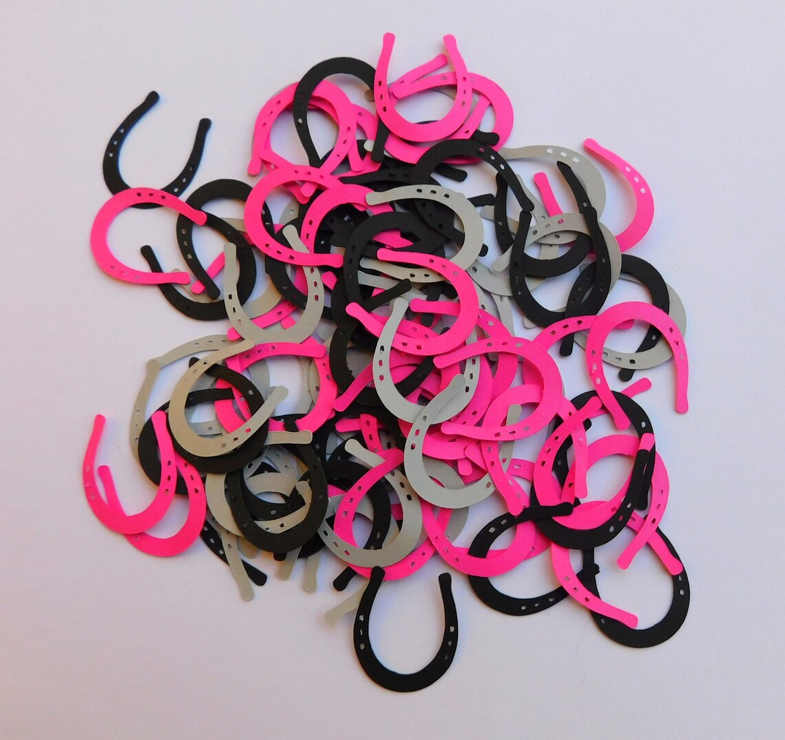 Horseshoe Die Cuts Horseshoe Confetti Horseshoe Etsy UK