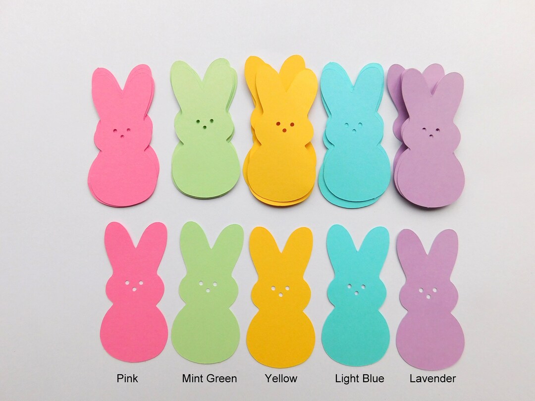 Easter Die Cuts, Peeps Bunny, Bunny Die Cuts, Candy Die Cuts, Easter