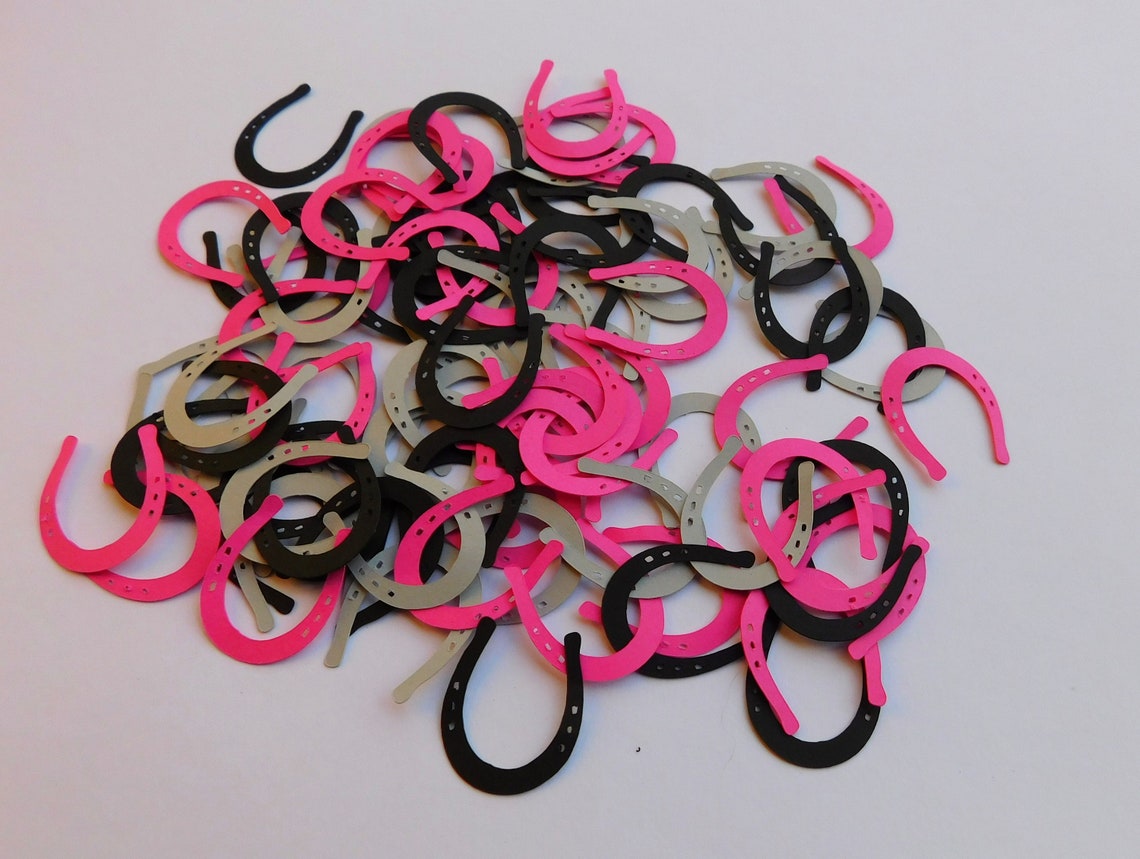 Horseshoe Die Cuts Horseshoe Confetti Horseshoe Etsy UK