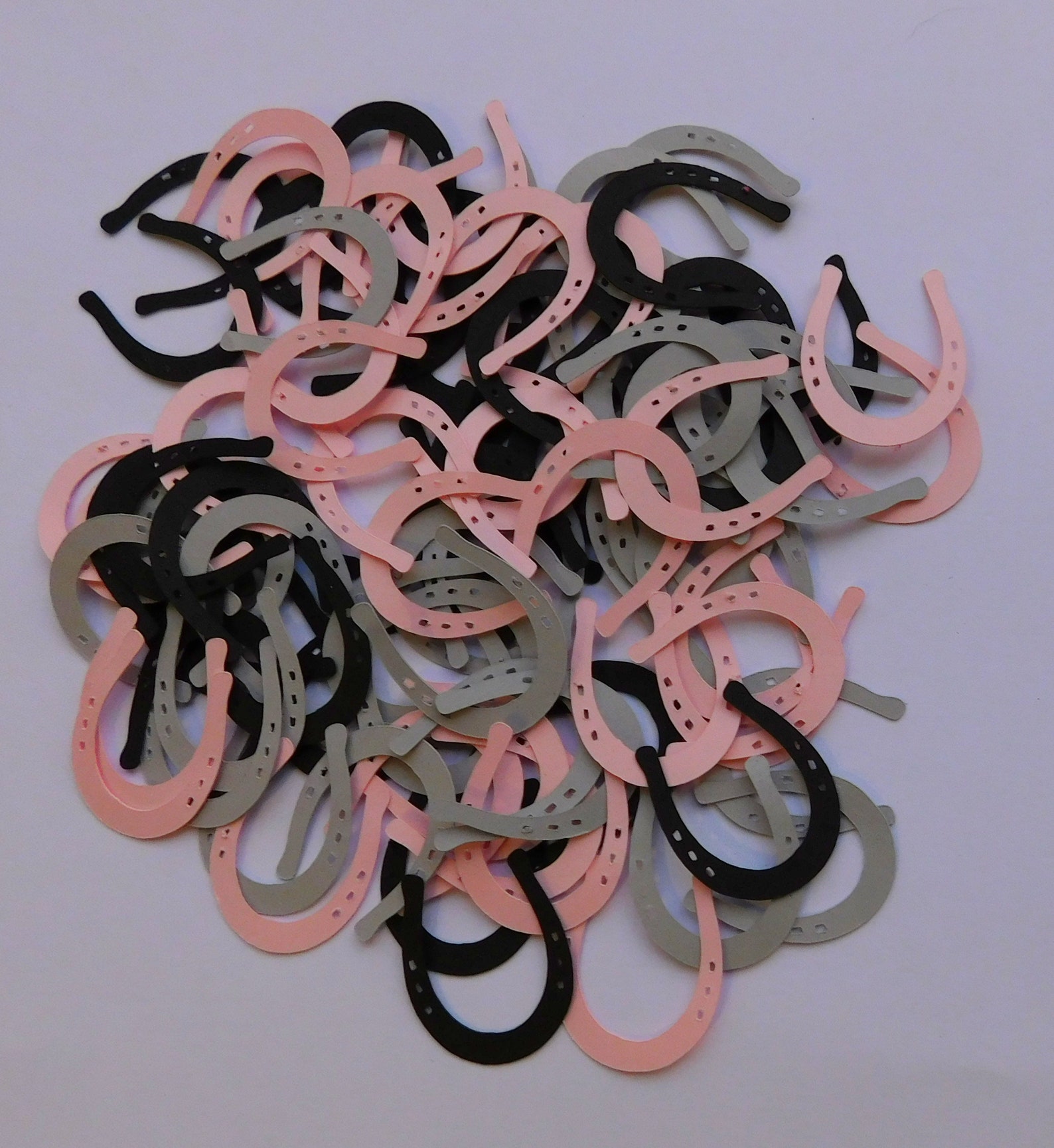 100pc. Horseshoe Die Cuts Horseshoe Confetti Horseshoes Etsy