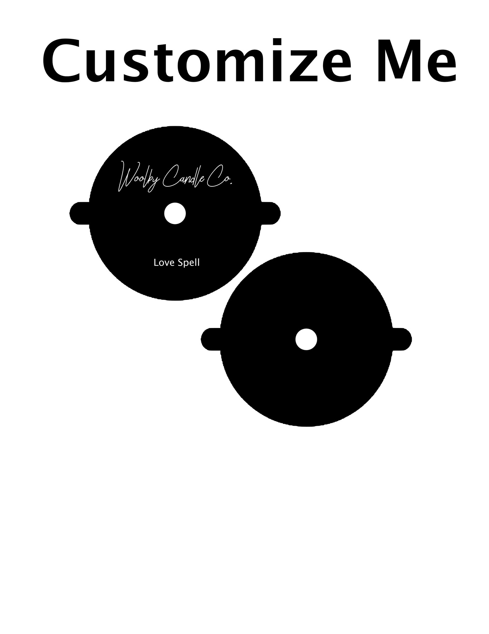 Candle Dust Cover Custom Made Candle Lid Cotton Wick Candle Etsy