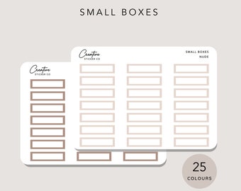 Small Box Planner Sticker Sheets