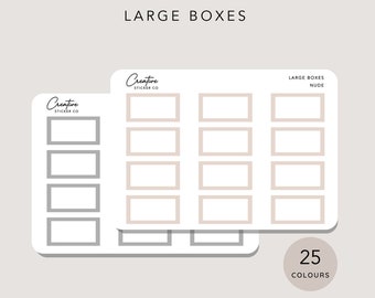 Large Box Planner Sticker Sheets