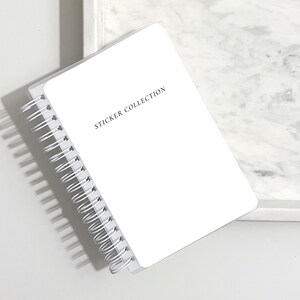 Haven Collection Minimal Reusable Sticker Books  | Organise Planner Sticker Album Storage