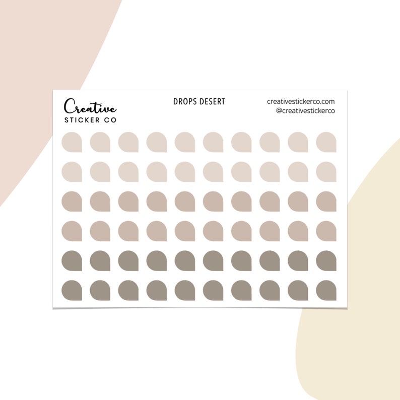 Minimal Planning DROP STICKERS Planner Stickers Planners Functional Stickers Bullet Journals