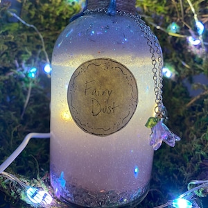Fairy Dust Potion Bottle - Bookshelf Decor, Charms, Medieval Fantasy Potion, Magic Potion Bottle, Apothecary Magic Bottle, Fantasy Lovers