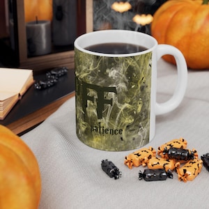 Badger House, Wizard School, Ceramic Mug, (11oz, 15oz) - House Badger Mug, Wizard School Mug, 11oz Mug, 15oz Mug, Tea Cup