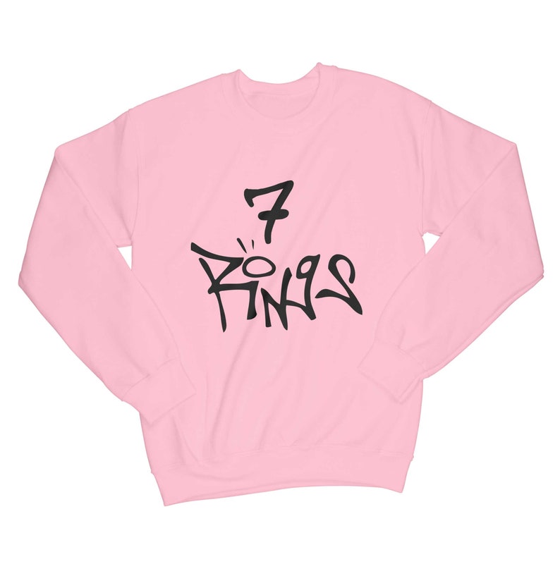 ariana grande 7 rings crewneck