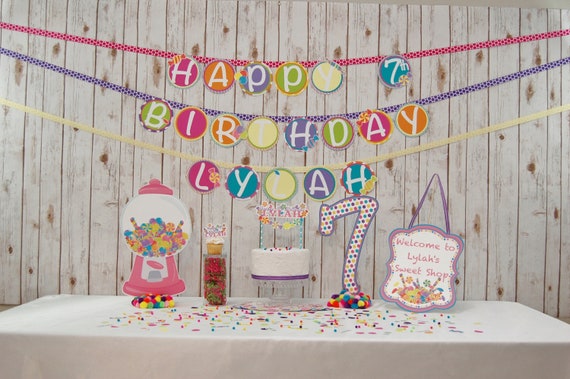 Candy Theme Birthday Party Pack Candy Land Party Sweet Shop Etsy Candy Theme Birthday Party Pack Candy Land Party Sweet Shop Etsy