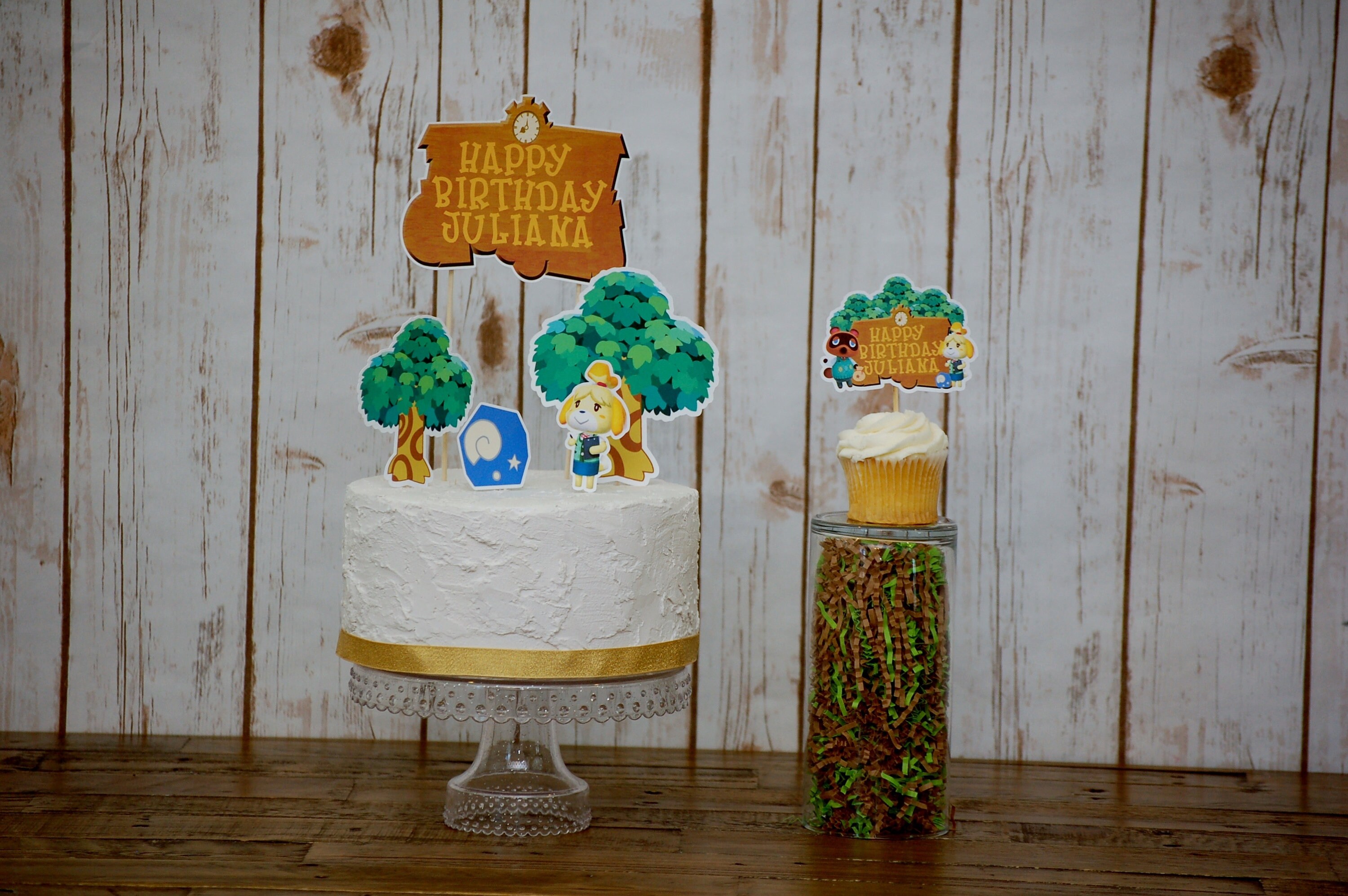 Animal Crossing Personnalise Gateau Ou Cupcake Topper Etsy