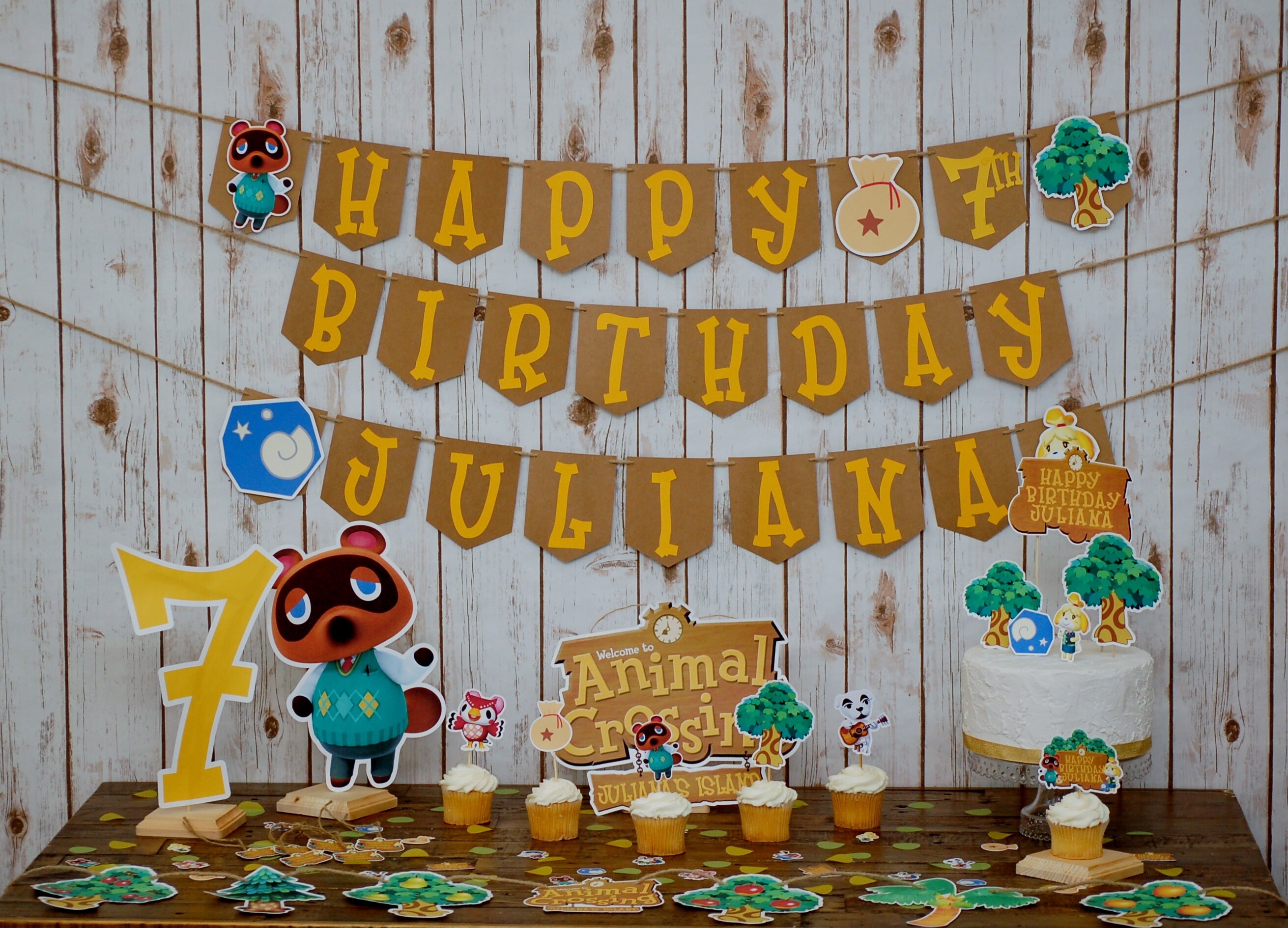 Animal Crossing Birthday Party Pack Animal Crossing Island Etsy