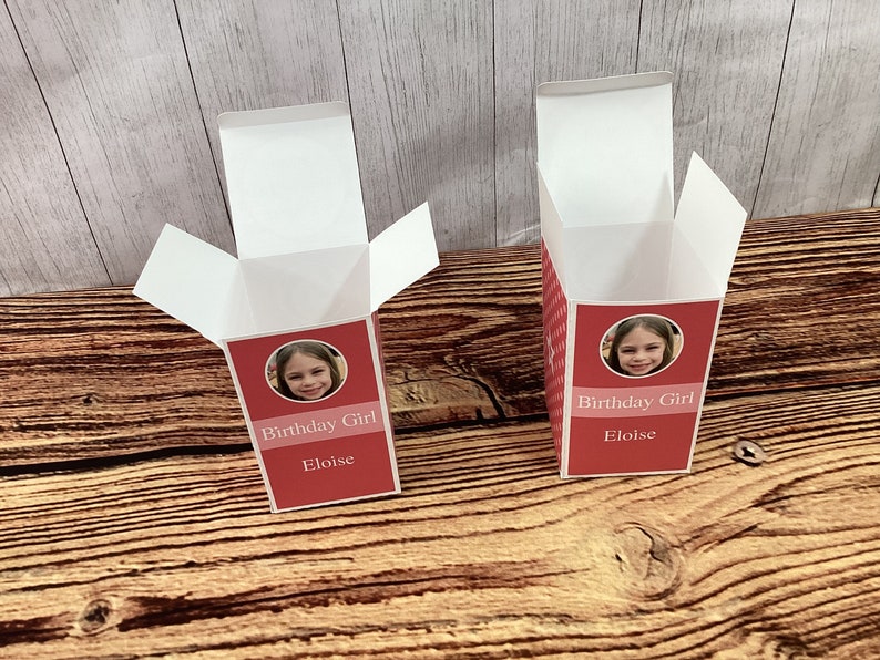 Birthday Girl Party Favor Boxes Personalized Gift Boxes With Etsy