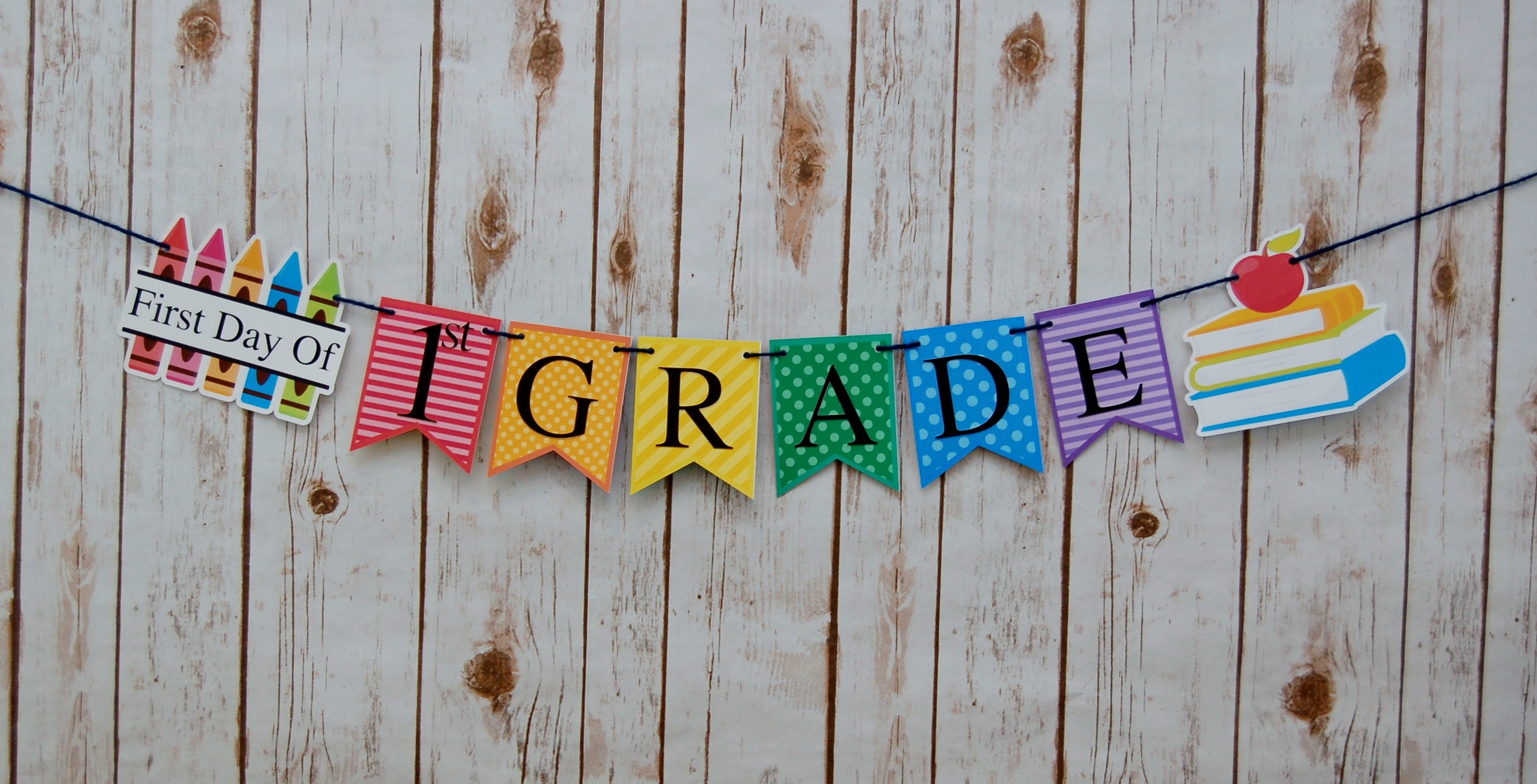 First/Last Day of School Banner: Back to School Classroom Photo Banner, School Picture Photographer Prop | Fully Assembled
