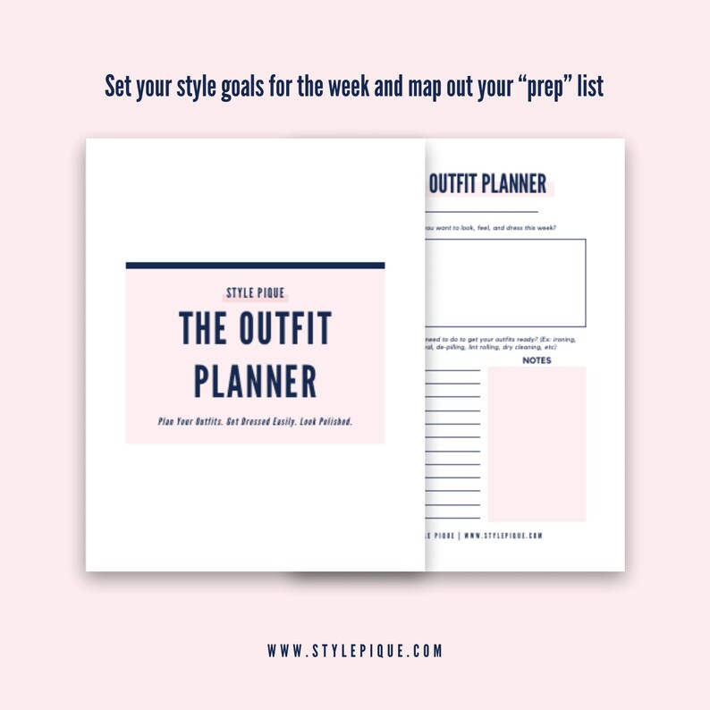 Printable Outfit Planner and Style Planning Worksheets - A4, A5, US ...