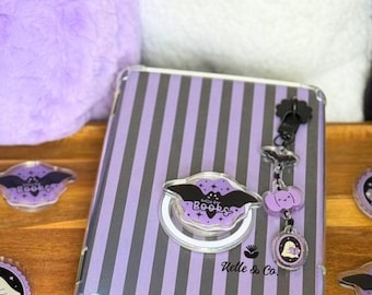 Batty for books MagSafe Kindle Grip | Halloween Kindle Holder | Kindle Accessories | Phone Holder grip | Ereader accessories | Bookish gift