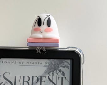 Kindle buddy, Ghost Peeker Charm, Ghost Reading Buddy, Hipper for Kindle and E-readers, kindle case accessory, fall kindle decor, halloween