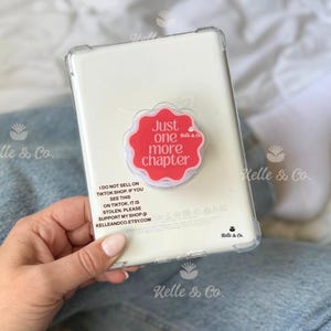 Just one more chapter MagSafe Kindle Grip | Coquette Heart | Kindle Holder | Kindle Accessories | Phone Holder | Ereader accessories for her