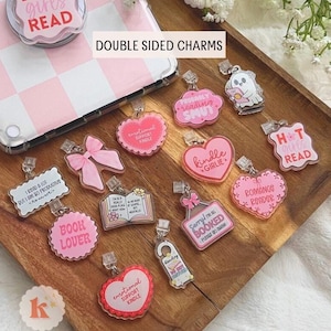 Kindle Charm, Phone Charm, USB Charm, Kindle Accessories, Phone Accessories, Mini Keychain Charm, Bookish Merch, Bookish Gifts, Dust Plug C