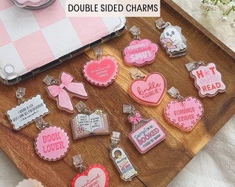 Kindle Charm, Phone Charm, USB Charm, Kindle Accessories, Phone Accessories, Mini Keychain Charm, Bookish Merch, Bookish Gifts, Dust Plug C