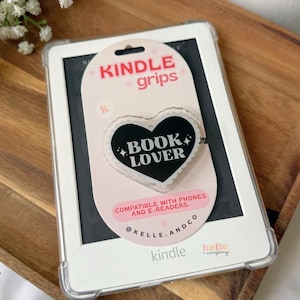 Book lover MagSafe Kindle Grip, kindle case accessories, phone holder, ereader accessories, bookish gifts for her, reading gifts