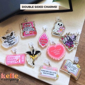 Kindle Charm, Phone Charm, USB Charm, Kindle Accessories, Phone Accessories, Mini Keychain Charm, Bookish Merch, Bookish Gifts, Dust Plug C